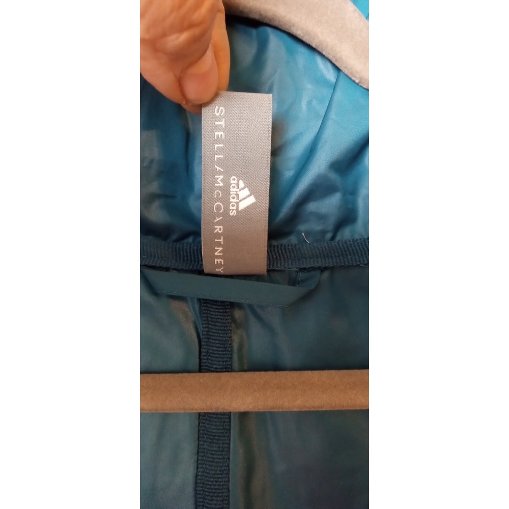 Adidas Stella McCartney Jacket Womens Medium Pattern Hooded Windbreaker Pullover - Picture 6 of 12